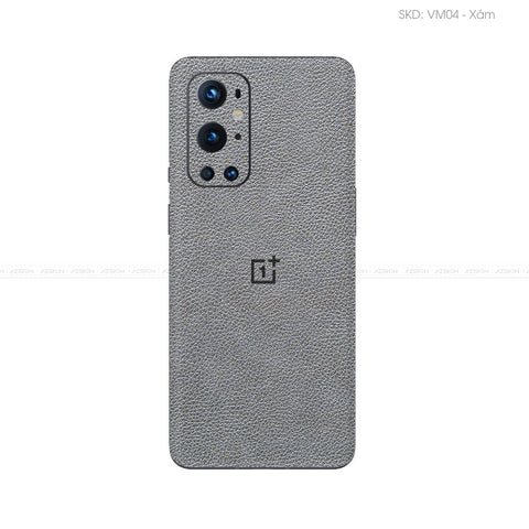 Miếng Dán Da OnePlus 9 Series Vân Mil Xám | VM04