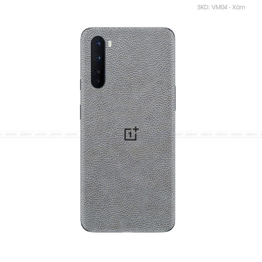 Miếng Dán Da OnePlus Nord Series Vân Mil Xám | DM04