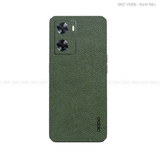 Miếng Dán Da OPPO A Series Vân Mil Xanh Rêu | VM05