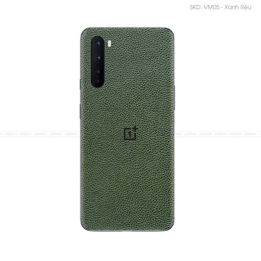 Miếng Dán Da OnePlus Nord Series Vân Mil Xanh Rêu | VM05