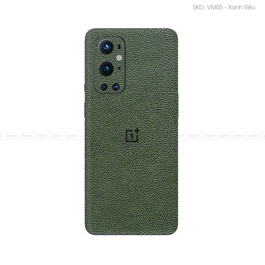 Miếng Dán Da OnePlus 9 Series Vân Mil Xanh Rêu | VM05