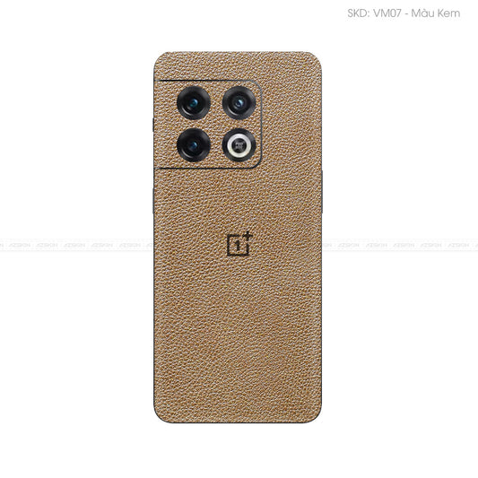 Miếng Dán Da OnePlus 10 Series Vân Mil Nâu | VM07