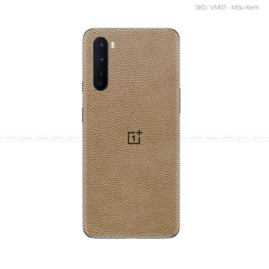 Miếng Dán Da OnePlus Nord Series Vân Mil Nâu | VM07