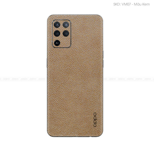 Miếng Dán Da OPPO F Series Vân Mil Nâu | VM07