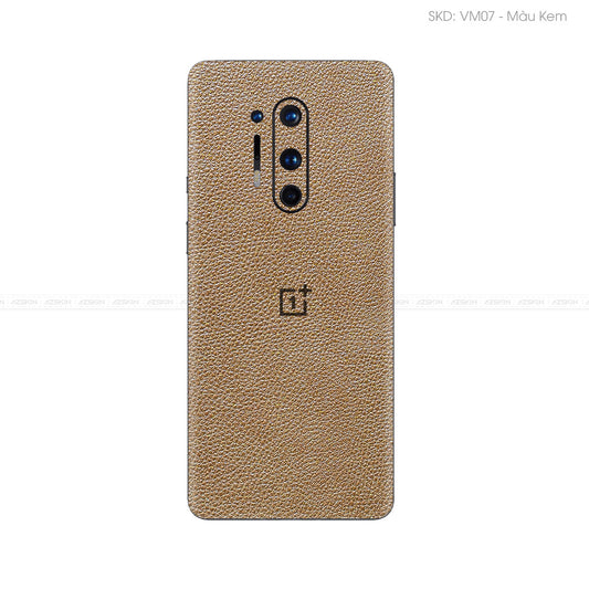 Miếng Dán Da OnePlus 8 Series Vân Mil Nâu | VM07