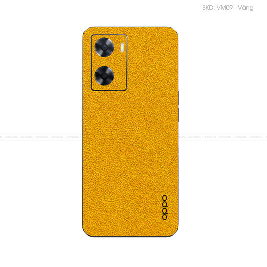 Miếng Dán Da OPPO A Series Vân Mil Vàng | VM09