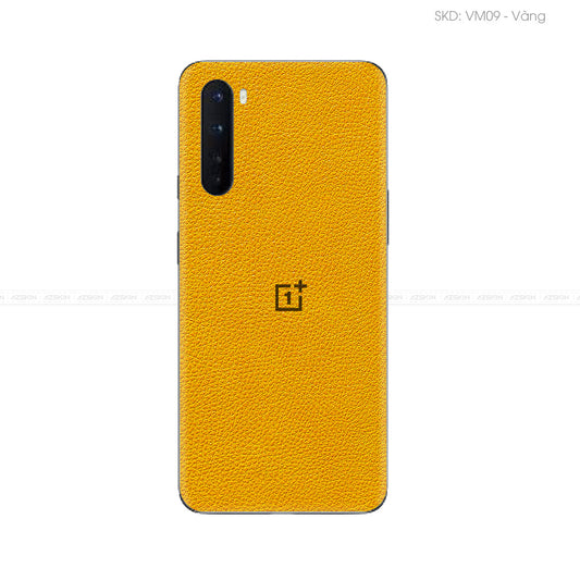 Miếng Dán Da OnePlus Nord Series Vân Mil Vàng | VM09