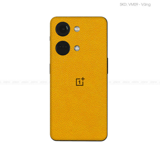 Miếng Dán Da OnePlus Ace Series Vân Mil Vàng | VM09