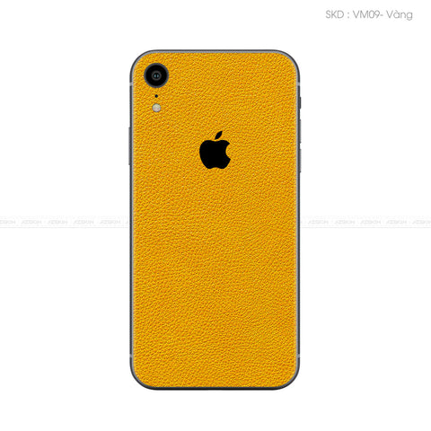 Miếng Dán Da IPhone X Series Vân Mil Vàng | VM09