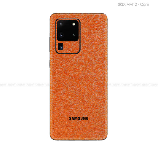 Miếng Dán Da Samsung S20 Series Vân Mil Cam | VM12