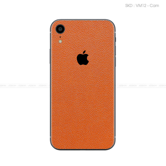 Miếng Dán Da IPhone X Series Vân Mil Cam | VM12