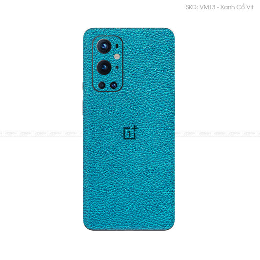 Miếng Dán Da OnePlus 9 Series Vân Mil Xanh Cổ Vịt | VM13