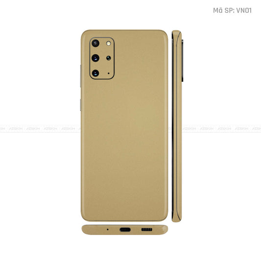 Dán Skin Galaxy S20 Series Màu Vàng Sampanh | VN01