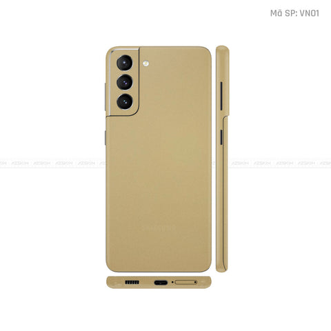 Dán Skin Galaxy S21 Series Màu Vàng Sampanh | VN01