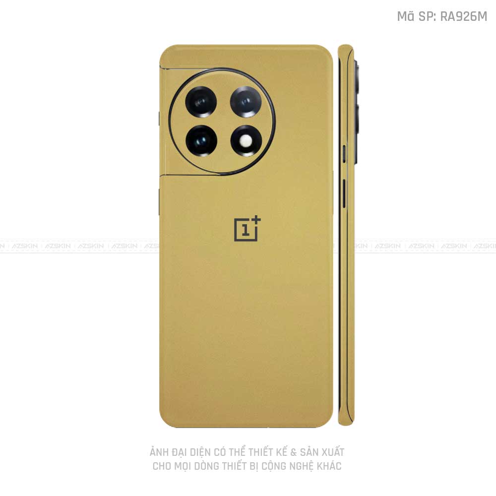 Dán Skin Oneplus 12 Series Đổi Màu Vàng Đồng | VN01