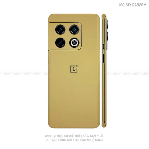 Dán Skin Oneplus 10 Series Màu Vàng Đồng | VN01