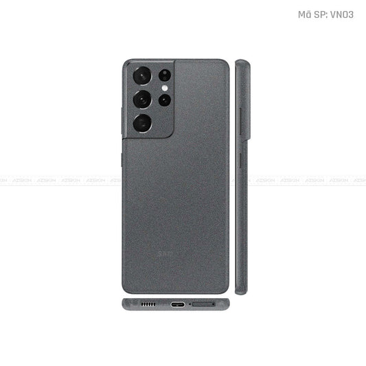 Dán Skin Galaxy S21 Series Màu Xám Metallic | VN03