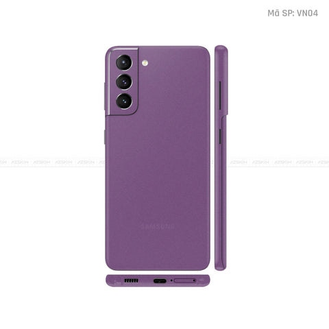 Dán Skin Galaxy S21 Series Màu Tím Nhám | VN04