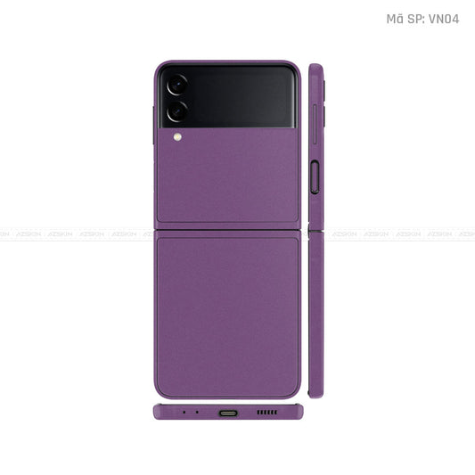 Dán Skin Galaxy Zflip3 Chuyển Màu Tím Lì | VN04