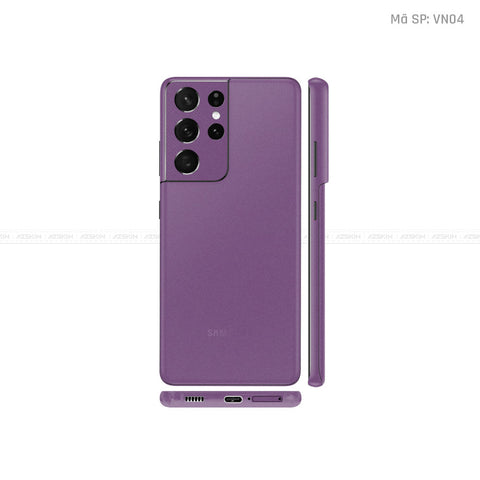 Dán Skin Galaxy S21 Series Màu Tím Nhám | VN04