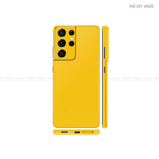 Dán Skin Galaxy S21 Series Màu Vàng | VN05