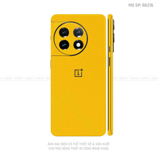 Dán Skin Oneplus 11 Series Màu Vàng Nhám | VN05
