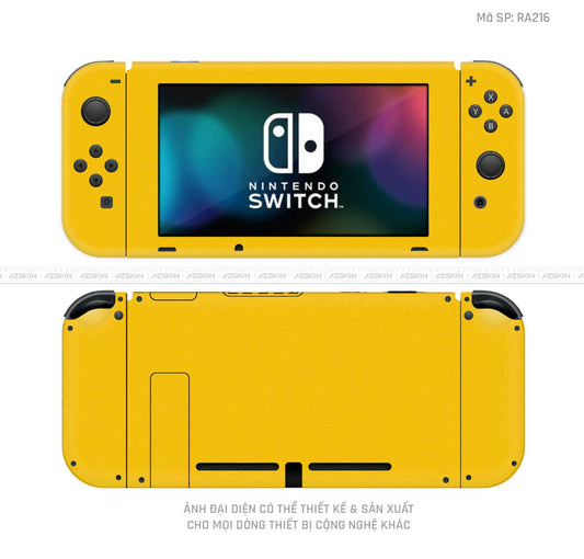 Dán Skin Máy Chơi Game Nintendo Switch Màu Vàng | VN05