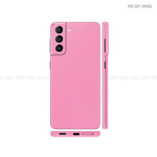 Dán Skin Galaxy S21 Series Màu Hồng Nhám | VN06