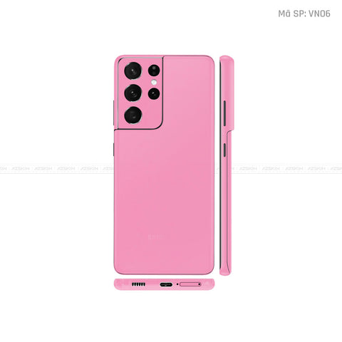 Dán Skin Galaxy S21 Series Màu Hồng Nhám | VN06