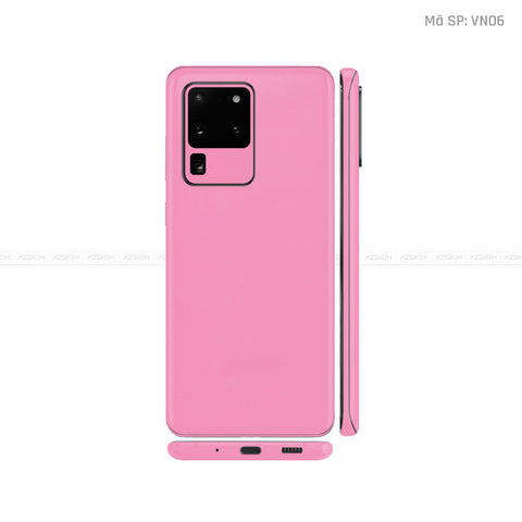 Dán Skin Galaxy S20 Series Màu Hồng | VN06