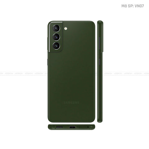 Dán Skin Galaxy S21 Series Màu Xanh Rêu | VN07