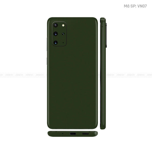 Dán Skin Galaxy S20 Series Màu Xanh Rêu | VN07