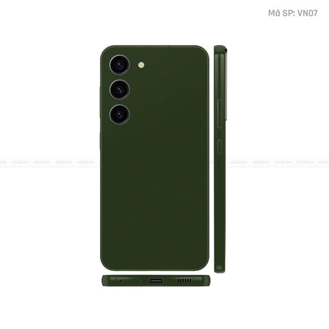 Dán Skin Galaxy S23 Series Màu Xanh Rêu | VN07