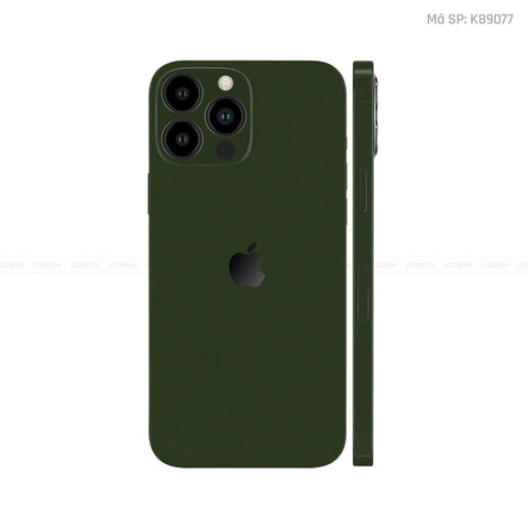 Dán Skin IPhone 16 Series Đổi Màu Xanh Rêu | VN07