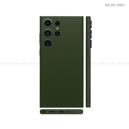 Dán Skin Galaxy S23 Series Màu Xanh Rêu | VN07