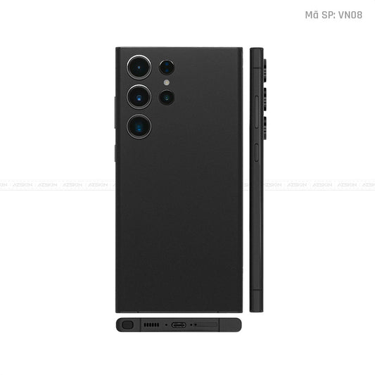 Dán Skin Samsung Galaxy S24 Series Màu Đen Lì | VN08