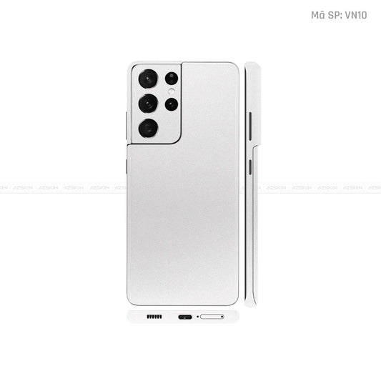 Dán Skin Galaxy S21 Series Màu Trắng Sức | VN10