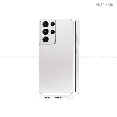 Dán Skin Galaxy S21 Series Màu Trắng Sức | VN10