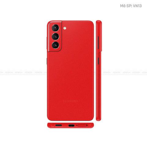 Dán Skin Galaxy S21 Series Màu Đỏ Nhám | VN13