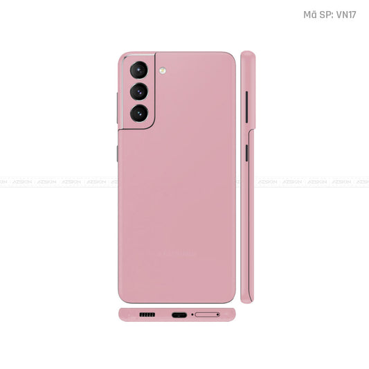 Dán Skin Galaxy S21 Series Màu Hồng Vinyl | VN17