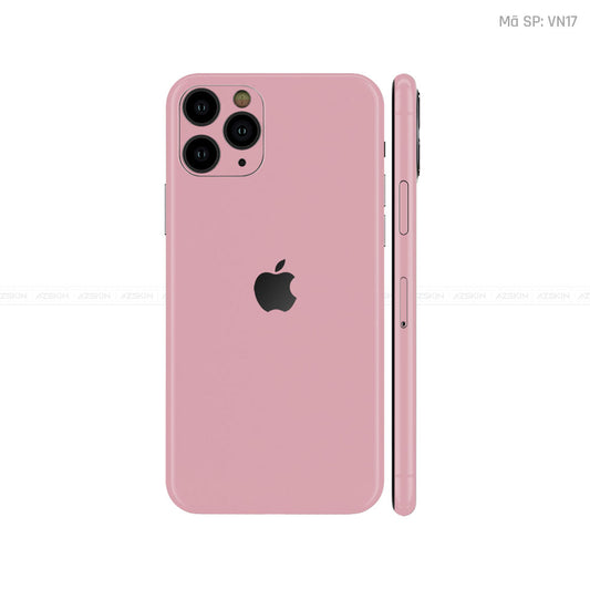 Dán Skin IPhone 11 Series Màu Hồng Vinyl | VN17