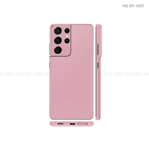 Dán Skin Galaxy S21 Series Màu Hồng Vinyl | VN17