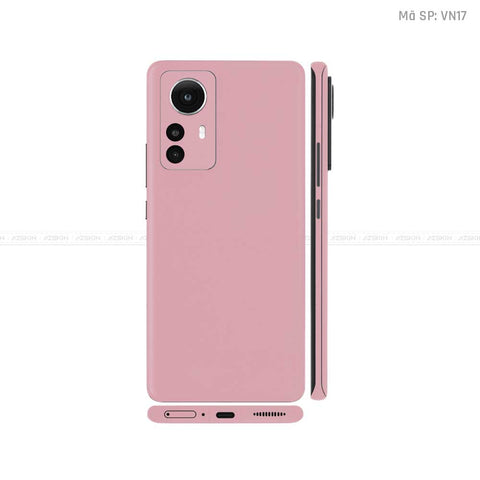 Dán Skin Xiaomi 12 Series Màu Hồng Vinyl | VN17