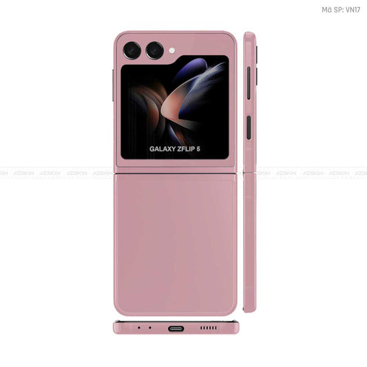 Dán Skin Galaxy Z Flip 7 Màu Hồng Vinyl | VN17