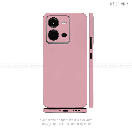 Dán Skin Vivo V Series Màu Hồng Vinyl | VN17