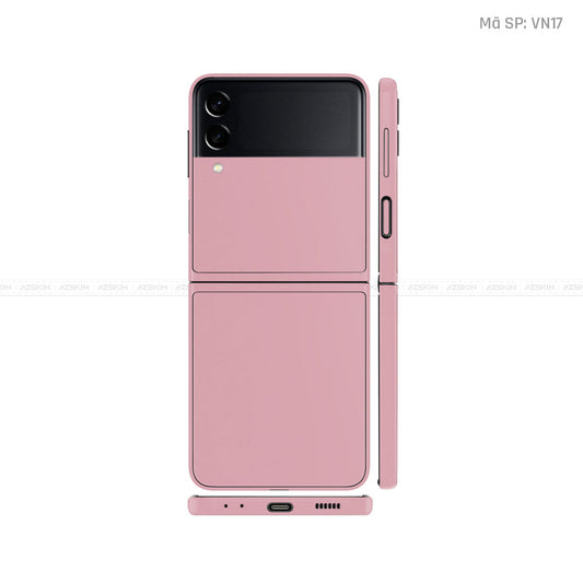 Dán Skin Galaxy Zflip3 Chuyển Màu Hồng Vinyl | VN17