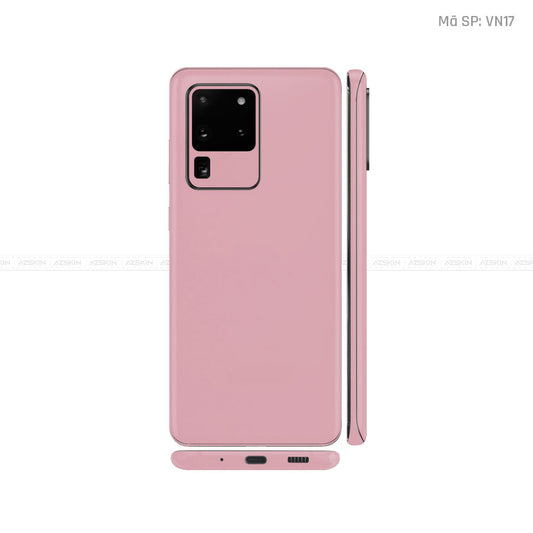 Dán Skin Galaxy S20 Series Màu Hồng Vinyl | VN17