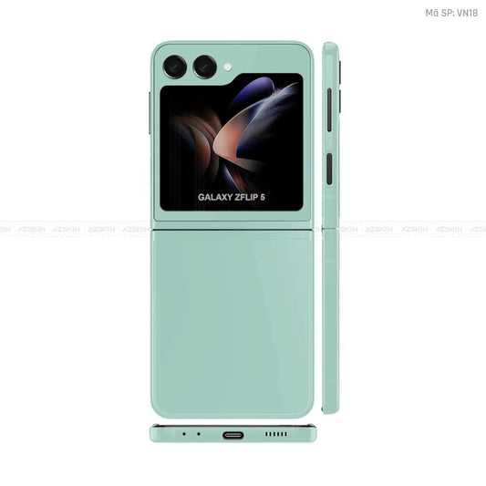 Dán Skin Galaxy Z Flip 6 Màu Xanh Lá Vinyl | VN18
