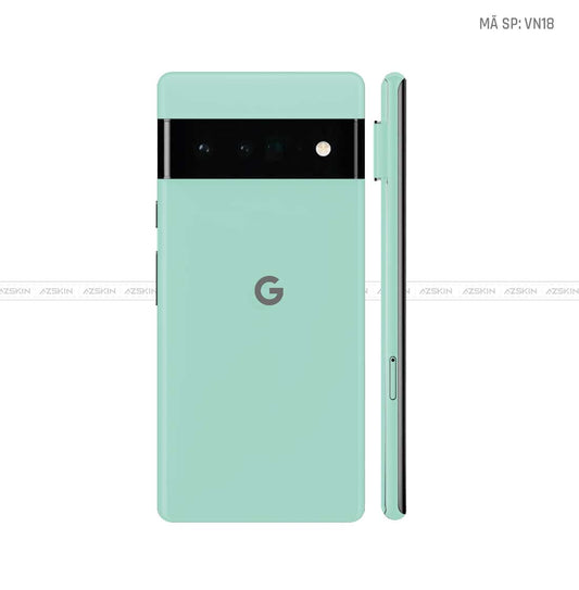 Dán Skin Google Pixel 6 Series Màu Xanh Min Vinyl | VN18