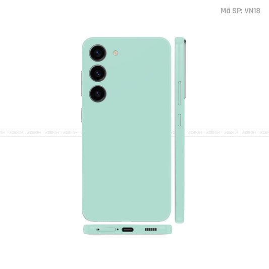 Dán Skin Galaxy S23 Series Màu Xanh Min Vinyl | VN18